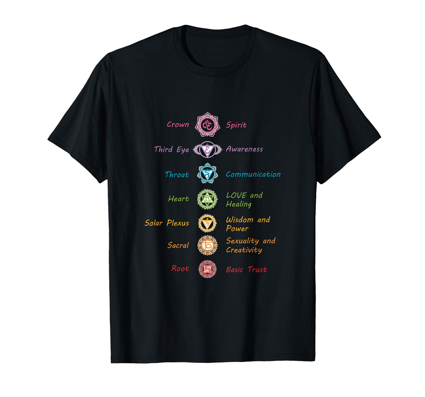 Energy Spirits Soul Chakra Spiritual Health Healing T-Shirt