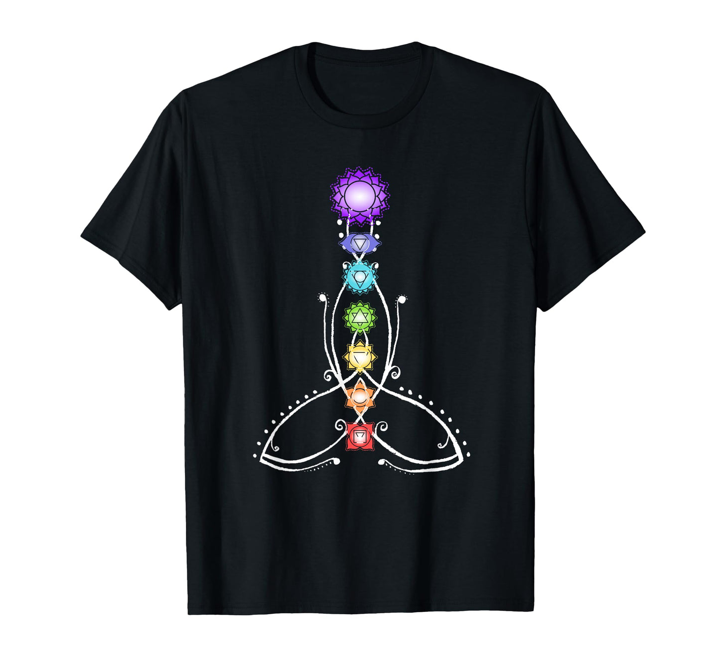 Spiritual Shirts for men and women & Yoga clothes Yoga Meditation Spiritual Body Energy Chakra T-Shirt
