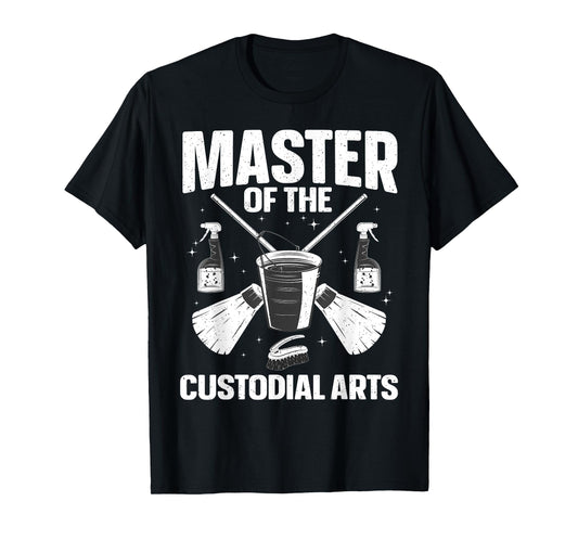 School Custodian Design For Men Women Cleaning Janitor T-Shirt