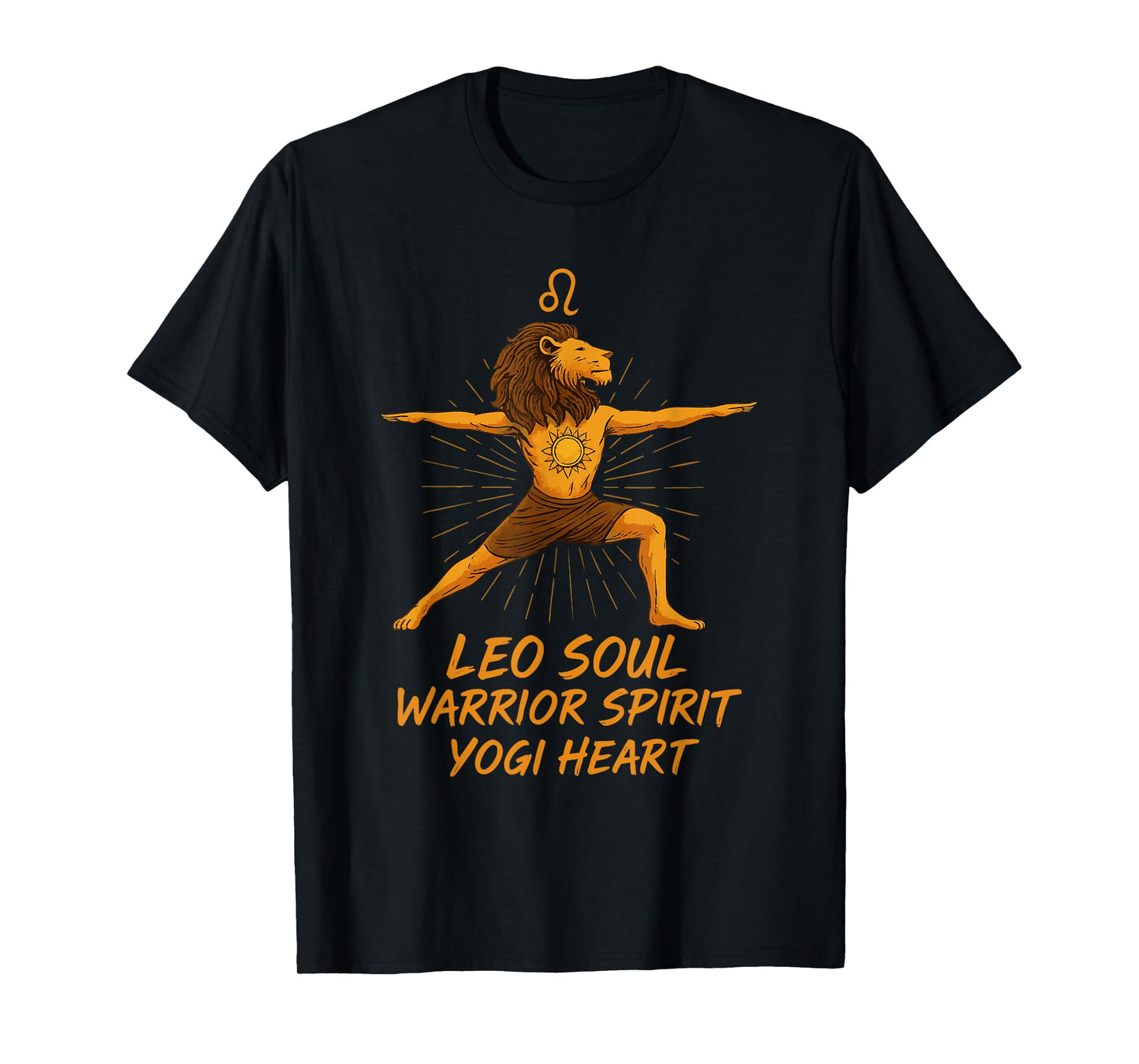 Lion Soul - Warrior Spirit Yogi Heart T-Shirt