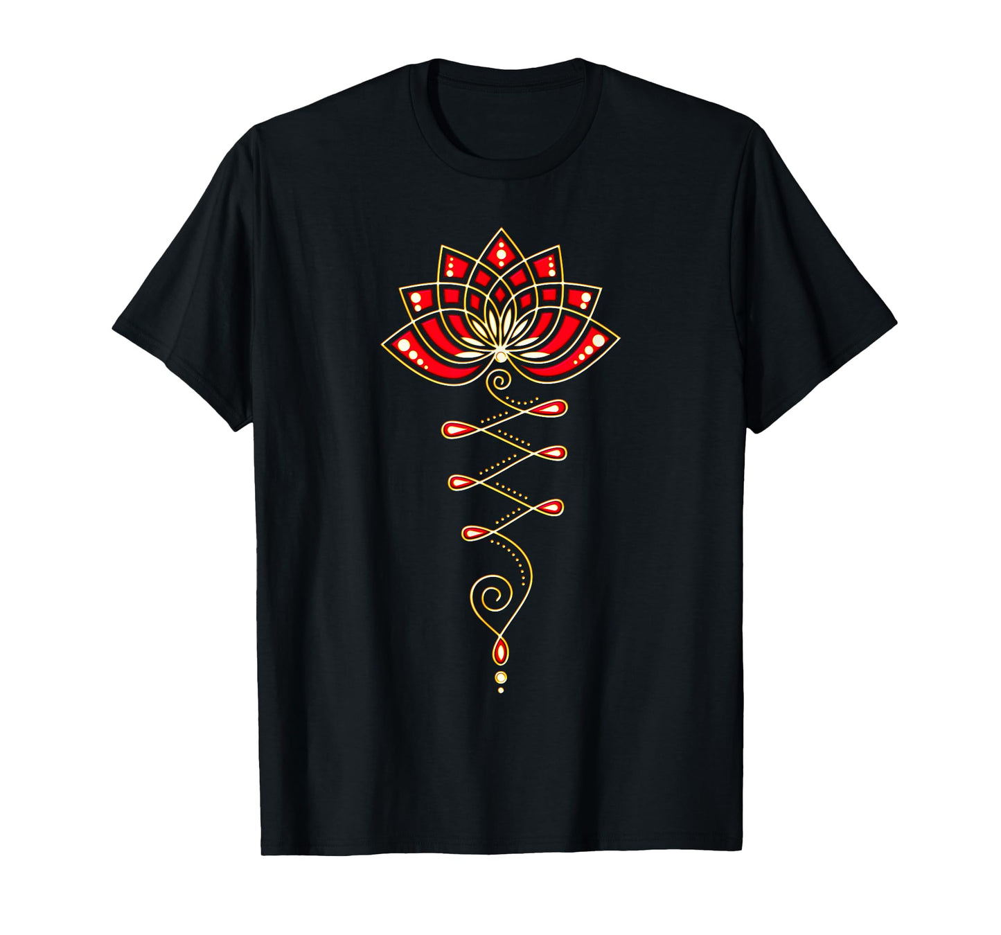 Lotus Flower Unalome Yoga Meditation Awareness Zen T-shirt