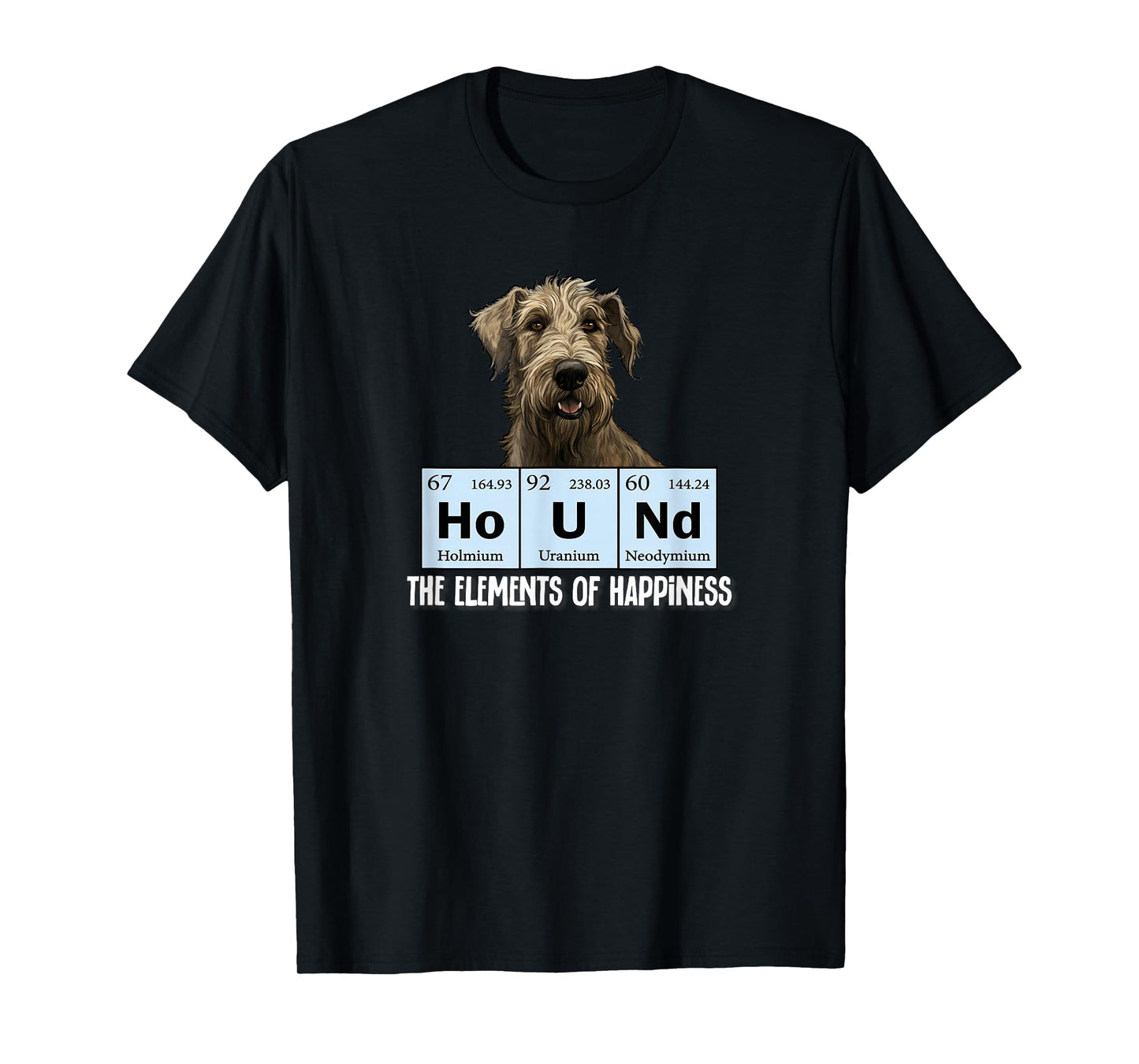 Mens Womens Kids Elements of Happiness Irish Wolfhound Lover T-Shirt
