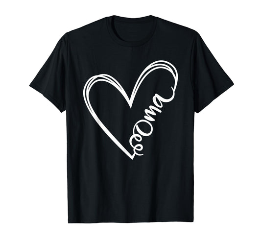 Oma Heart Grandma Women German Christmas Mother's Day T-Shirt