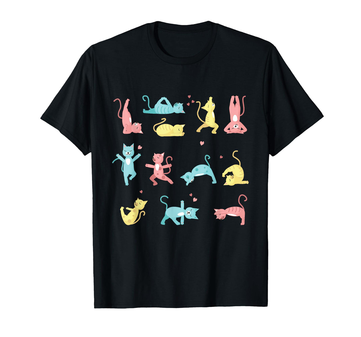Funny Cat Training Yoga Posture Kitty Mood T-Shirt