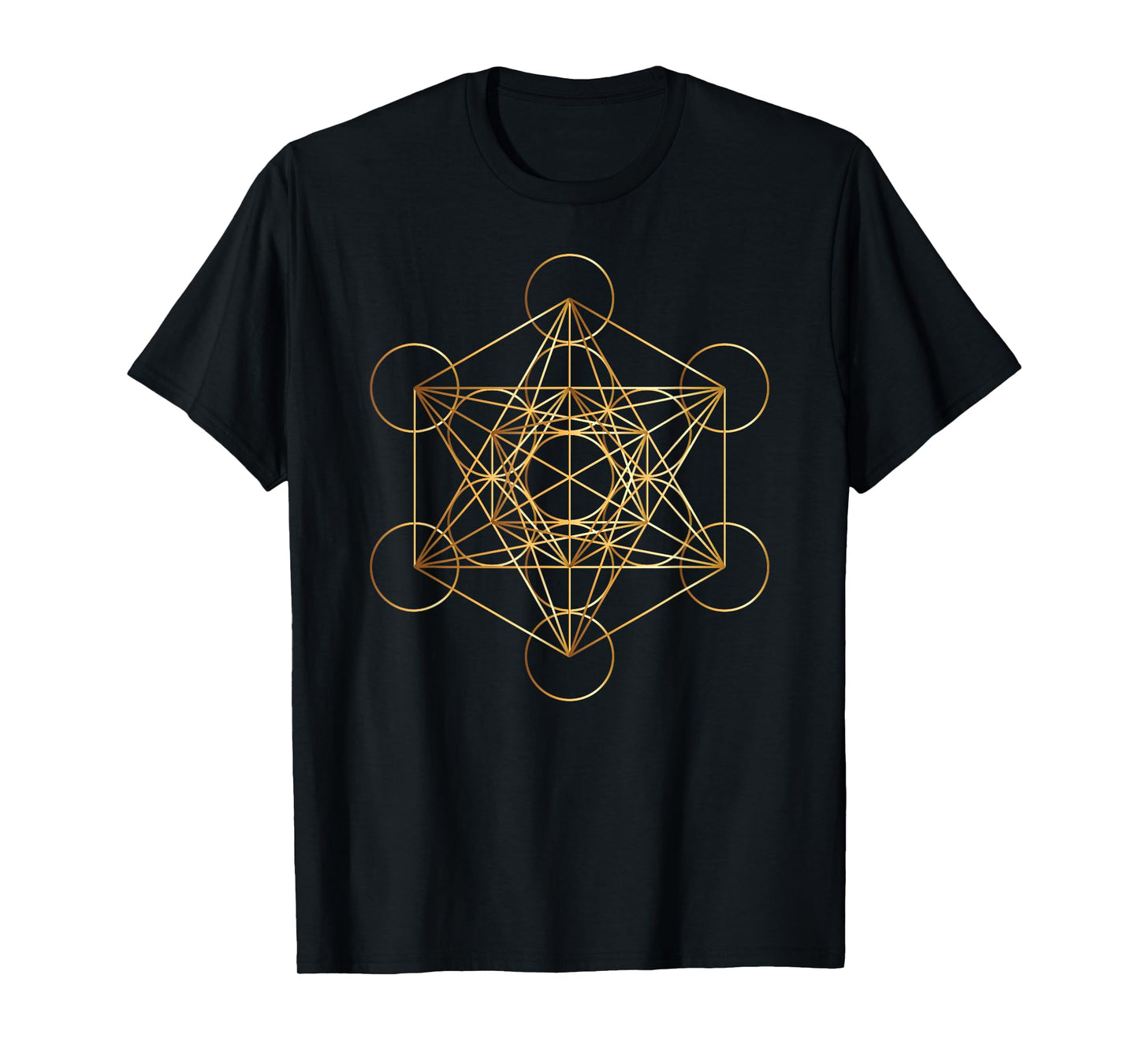 Metatron's Cube Sacred Geometry Symbol Mystical Esoteric Des T-Shirt