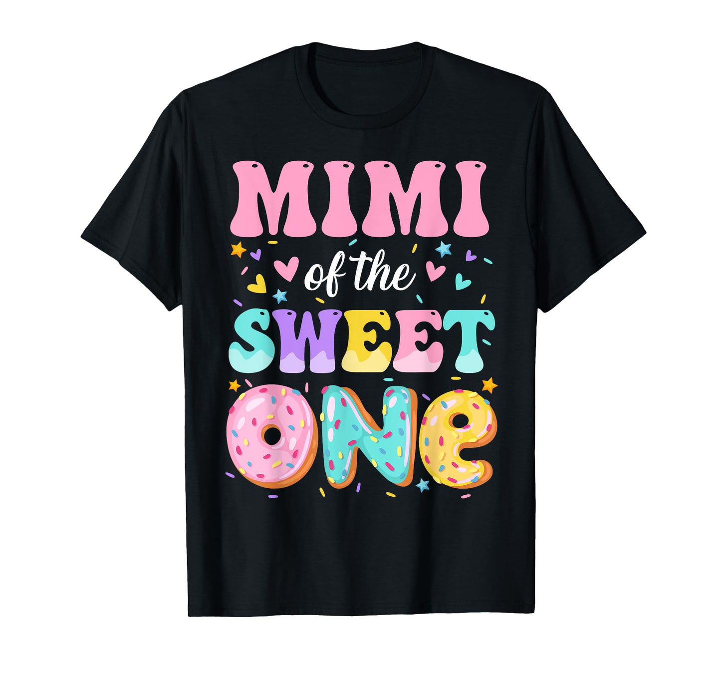 Mimi Of The Sweet One 1st Birthday Donut Bday Party T-Shirt