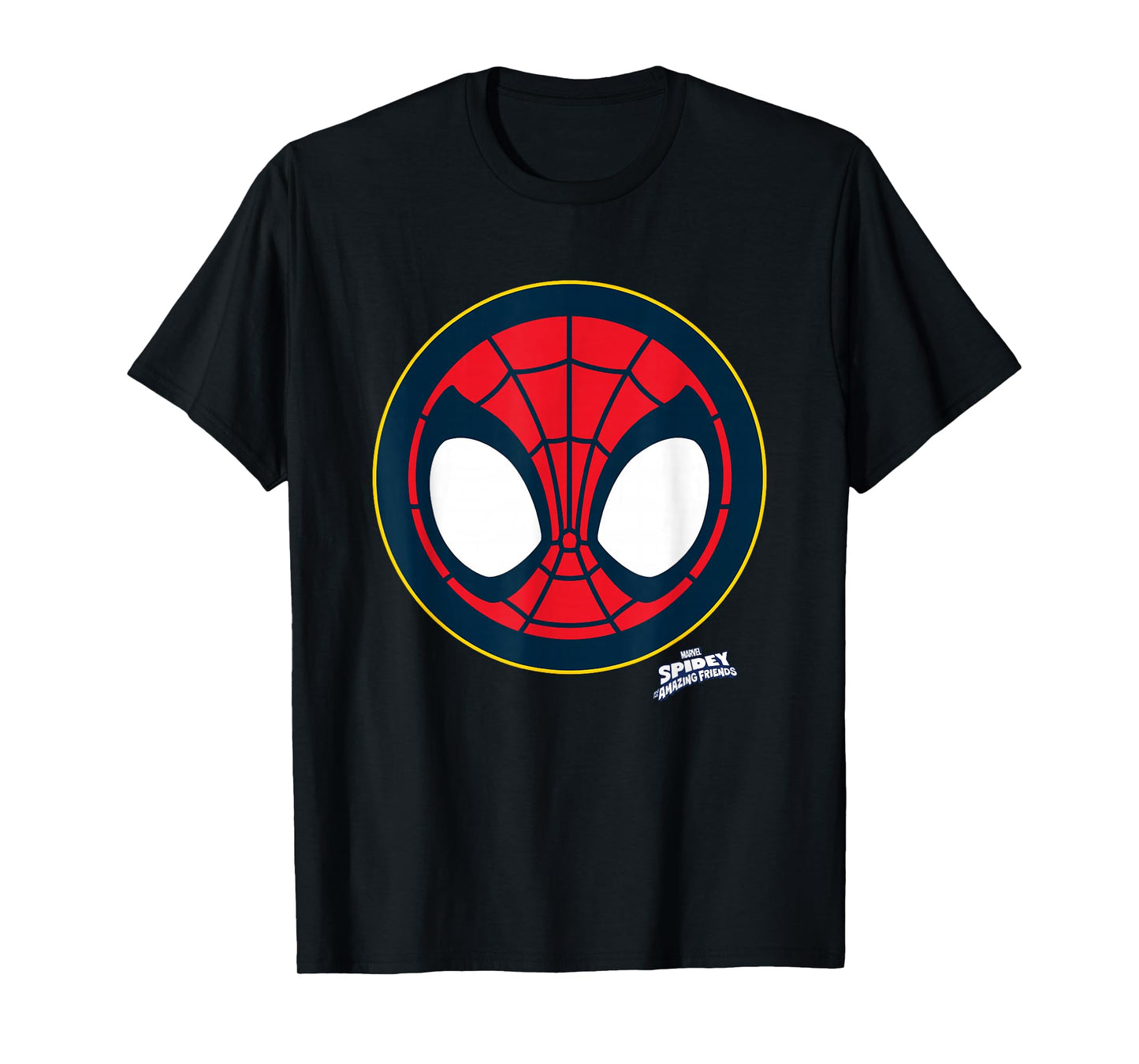 Marvel Spidey And His Amazing Friends Spidey Face Emblem T-Shirt