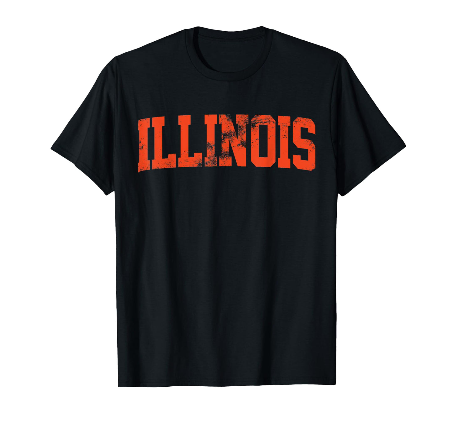 Retro Illinois IL Souvenir Vintage Illinois Orange Throwback T-Shirt