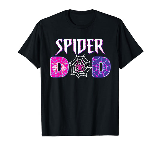 Funny Spider Dad Matching Family Birthday Father's Day T-Shirt