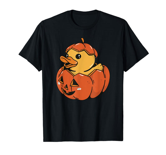 Rubber Duck Pumpkin - Funny Halloween T-Shirt