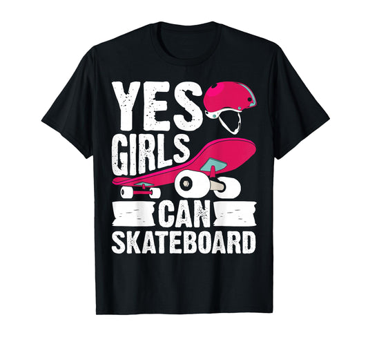 Skateboarding Design for Girls Women Skateboard Skateboarder T-Shirt