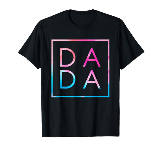 Matching Dada And Mama Family Tees Unisex-Adults Men's Black Small Classic Tie-Dye Father's Day T-Shirt
