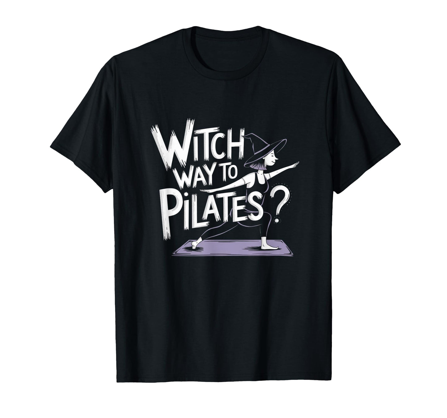 Witch Way to Pilates Funny Halloween Pilates Yoga Reformer T-Shirt