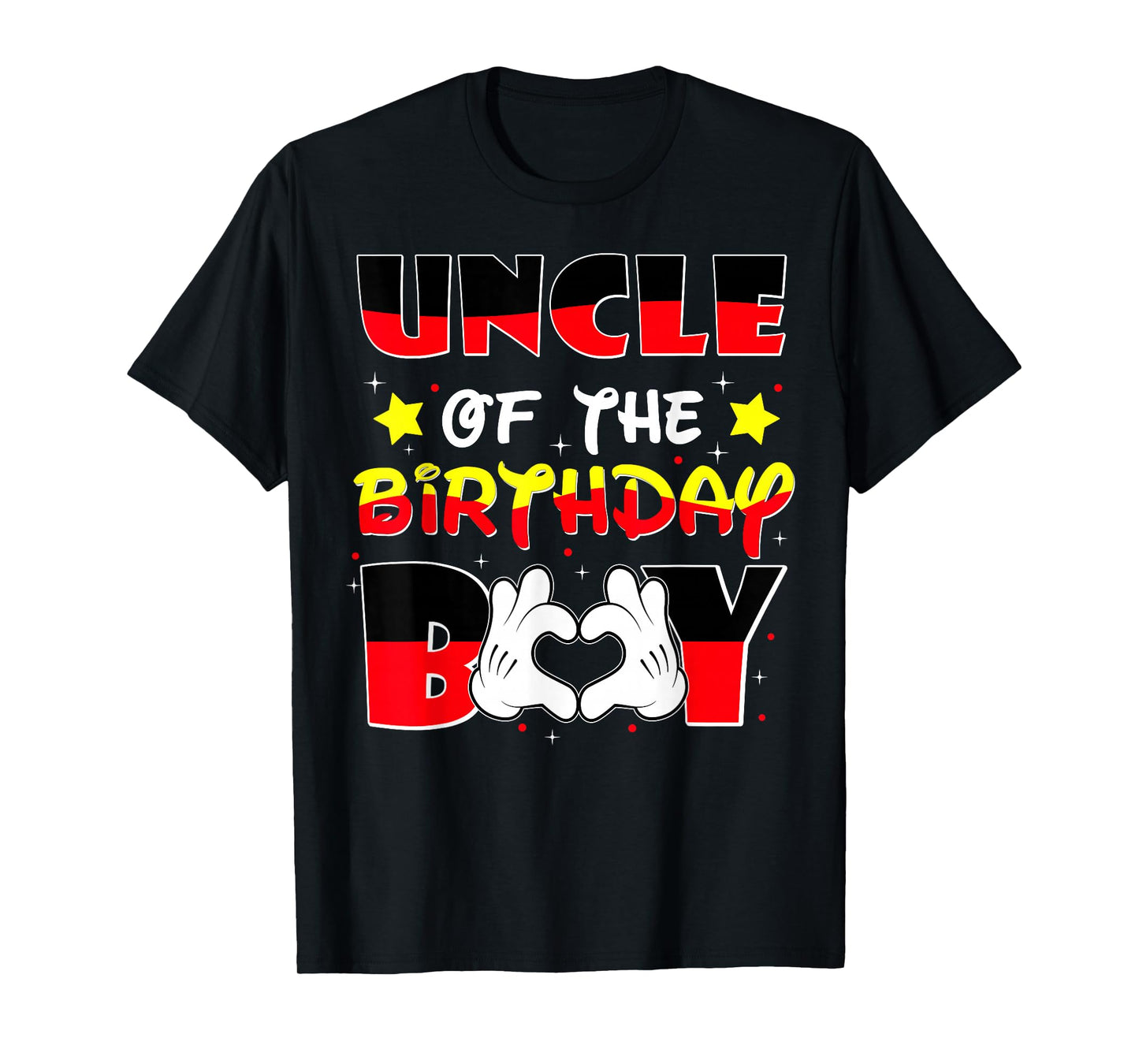 Uncle of The Birthday Boy Shirt Matching Nephew Family Bday T-Shirt