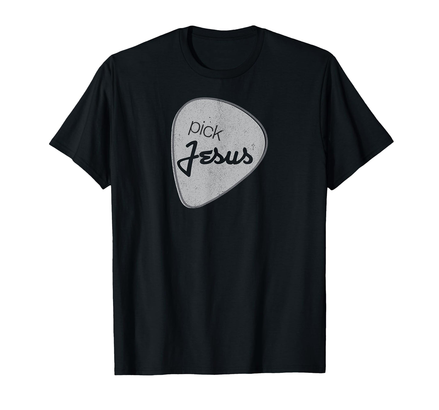 Pick Jesus Shirt Vintage Christian Guitar Pick Tee