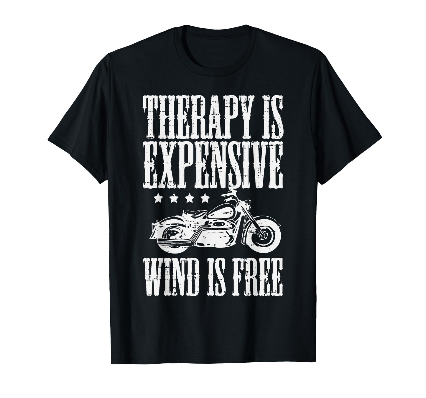 Biker Therapy Is Expensive Wind Free Men Boys Kids Women T-Shirt