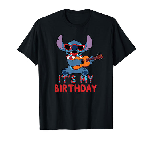 Disney Lilo & Stitch Tropical Party It's My Birthday T-Shirt