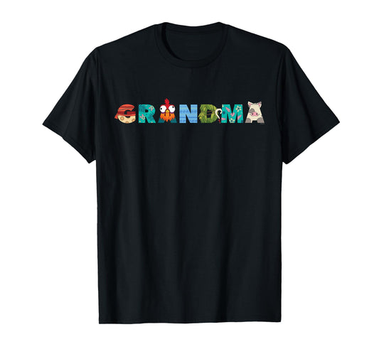 Disney Moana Letters "Grandma" Gift Family Trip Vacation T-Shirt