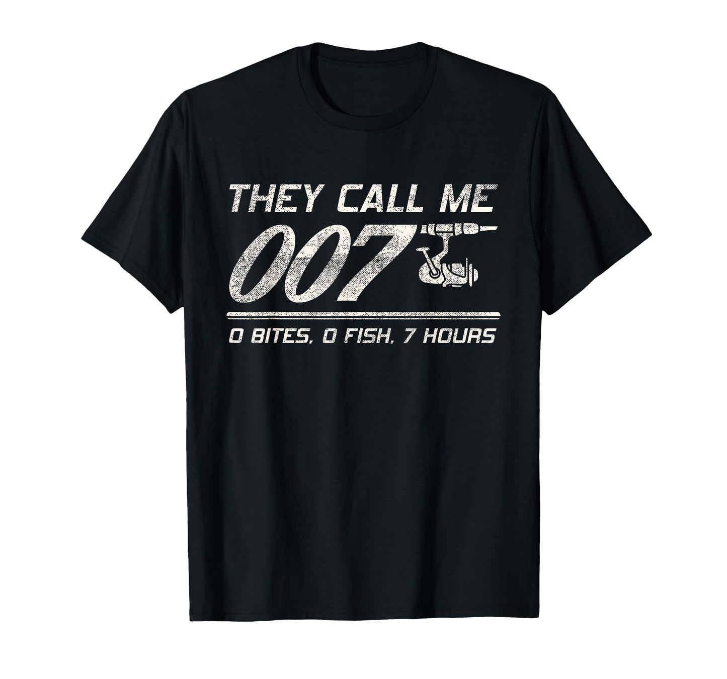 4anglers Fisherman Joke Dad - They Call Me 007 - Funny Fishing Humor T-Shirt