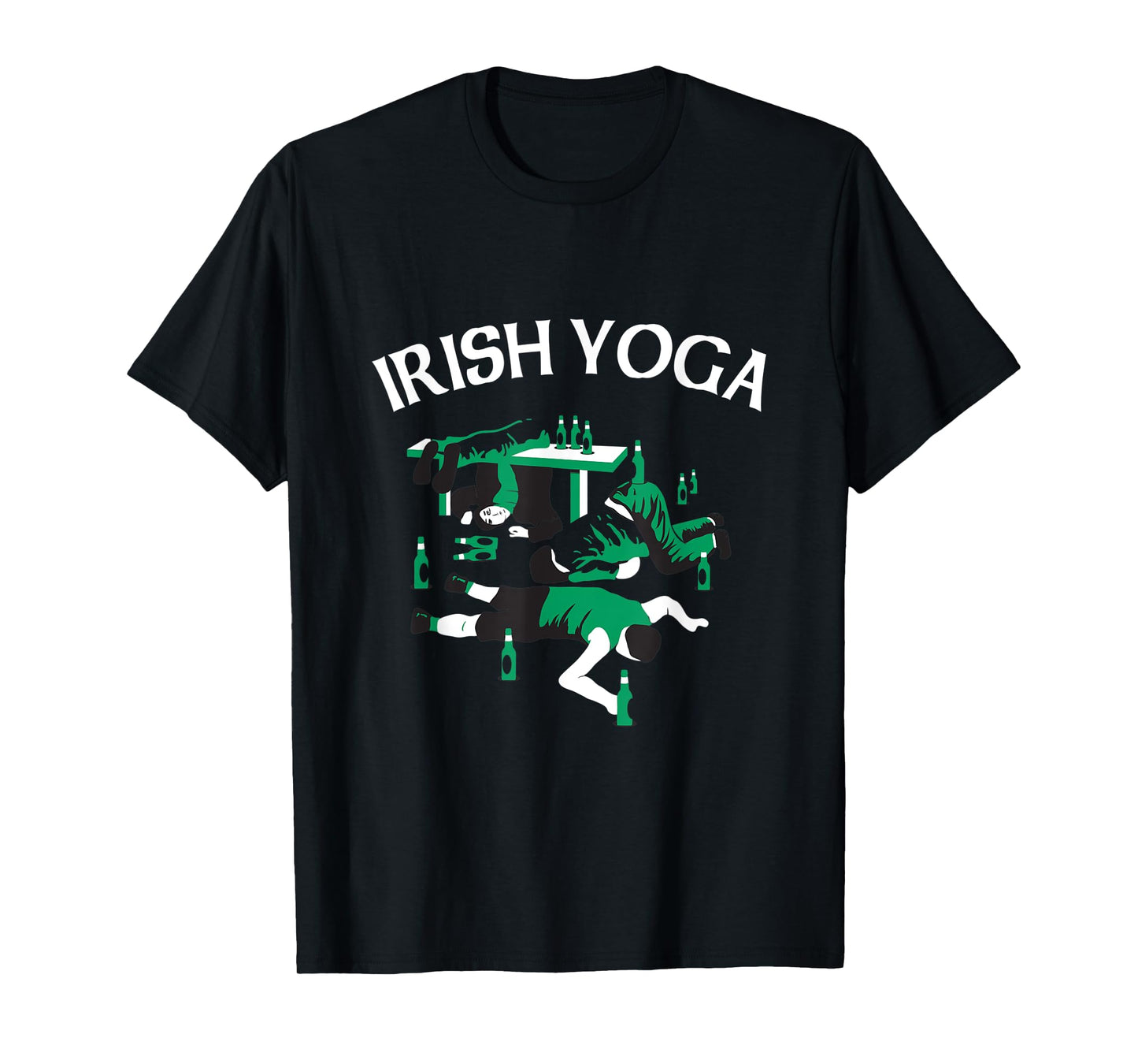 Irish Yoga Funny St. Patricks Day Drinking T-Shirt