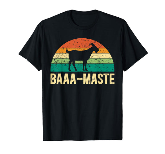 Baaa-Maste Yoga Lover Spiritual Meditation Goat Lady T-Shirt