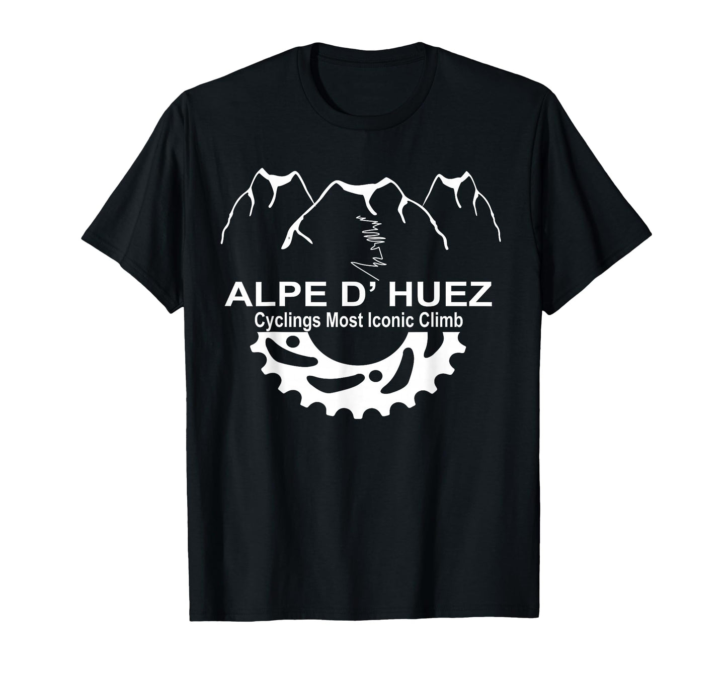 France Alpe D' Huez Climb Novelty Cycling Gift T Shirt T-Shirt