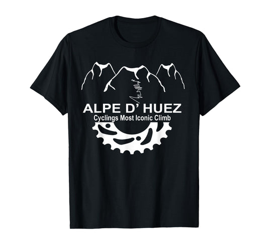 France Alpe D' Huez Climb Novelty Cycling Gift T Shirt T-Shirt