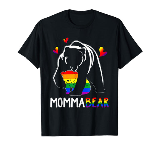 LGBT Mama Momma Bear Gay Pride Proud Mom Mother's Day T-Shirt