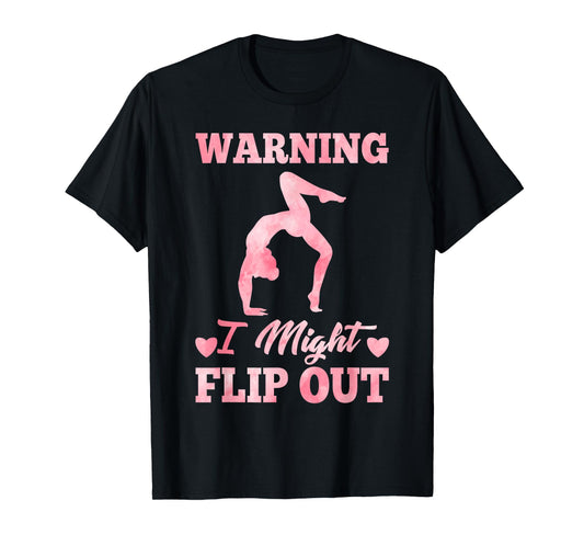 Cute Gymnastics Art for Girls Kids Women Tumbling Gymnast T-Shirt