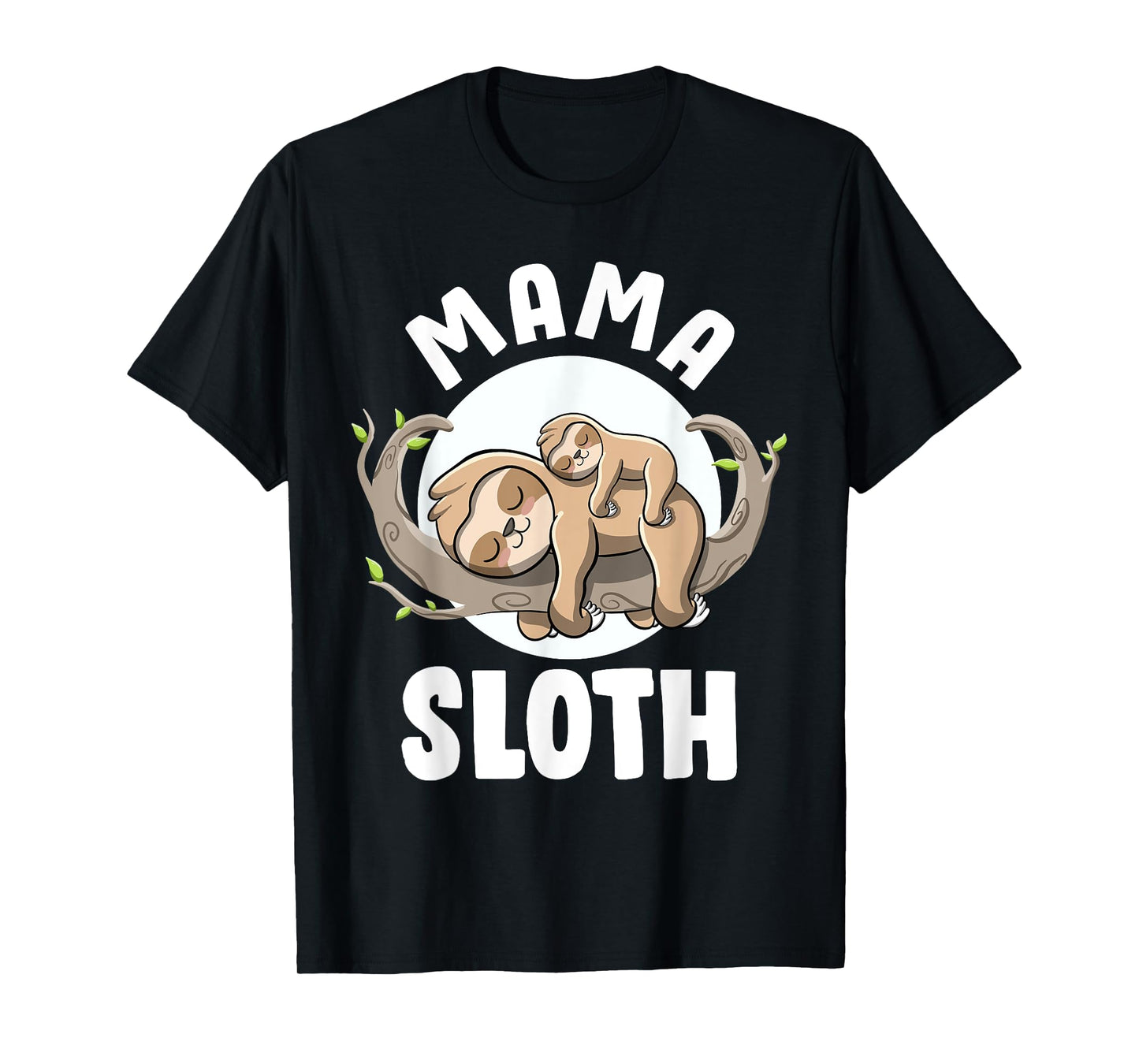 Mama Sloth Cute Pregnancy Announcement Mom to be Sloth Mama T-Shirt