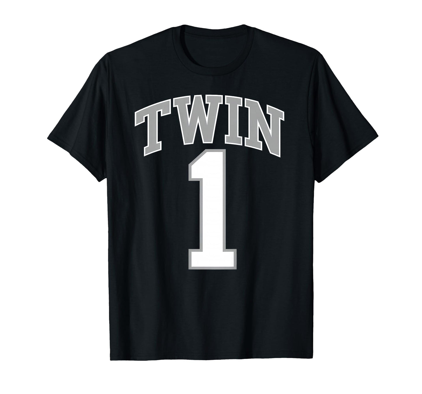 TWIN 1 and TWIN 2 matching adult & kids jersey funny T-Shirt