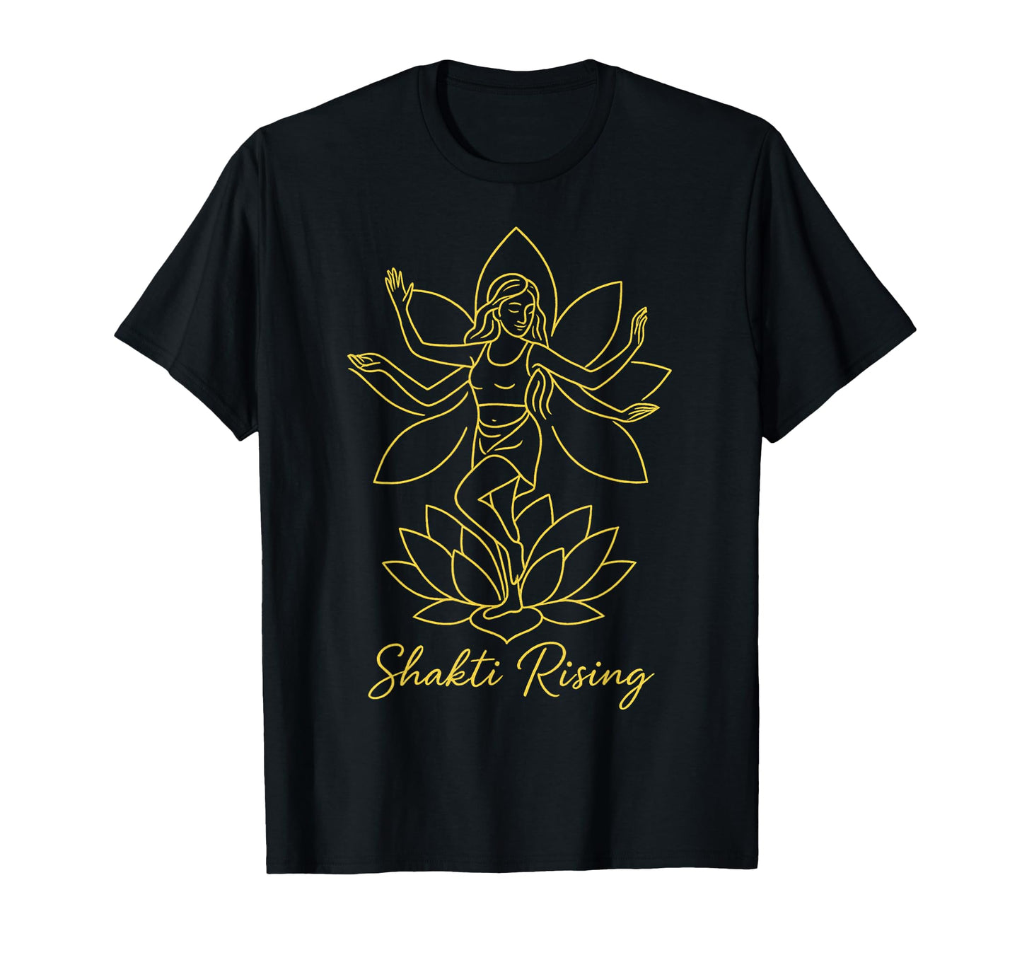 Shakti Rising Divine Feminine Lotus Yoga Power T-Shirt