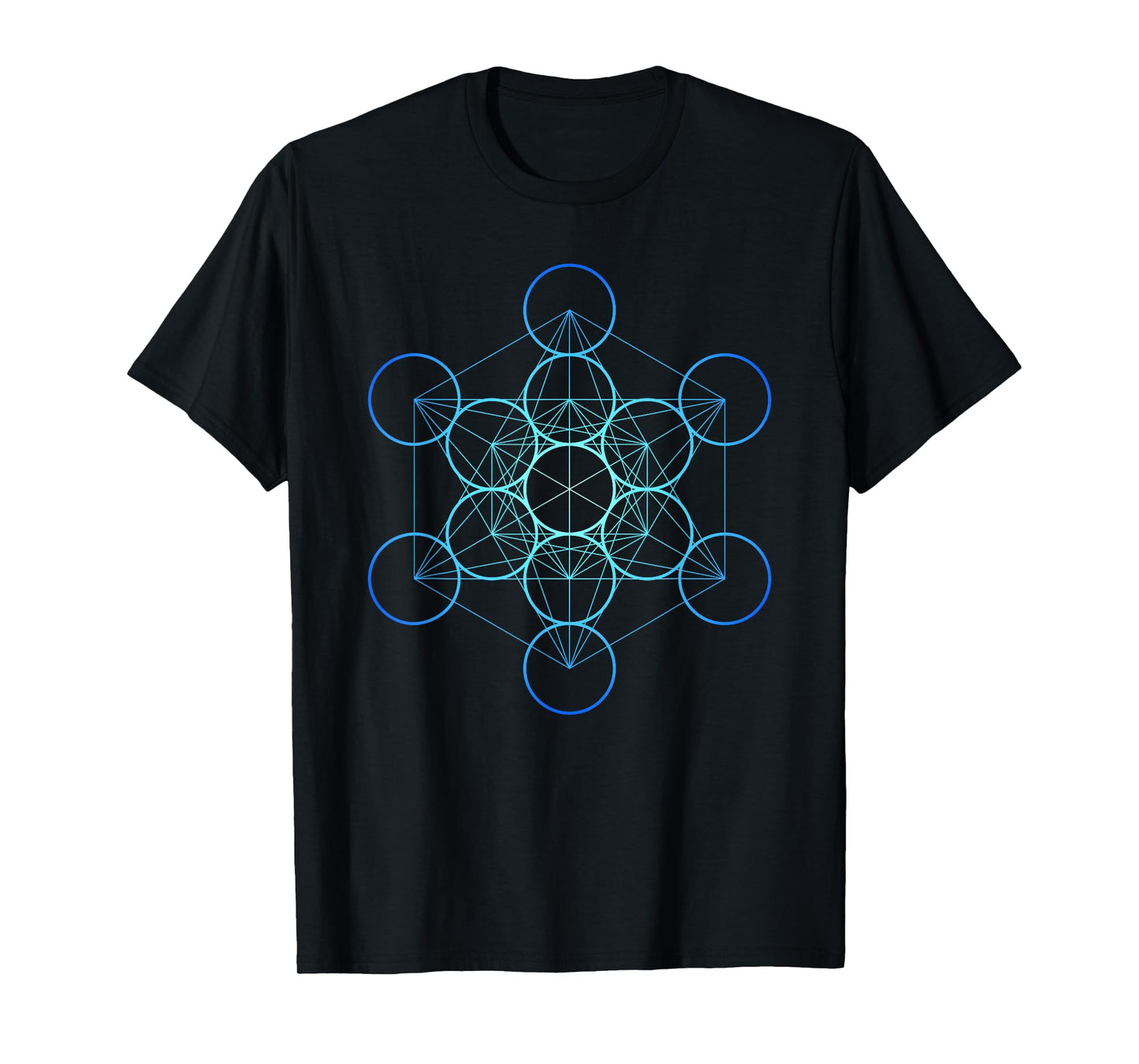 Indigo Metatron's Cube, Sacred Geometry T-Shirt T-Shirt