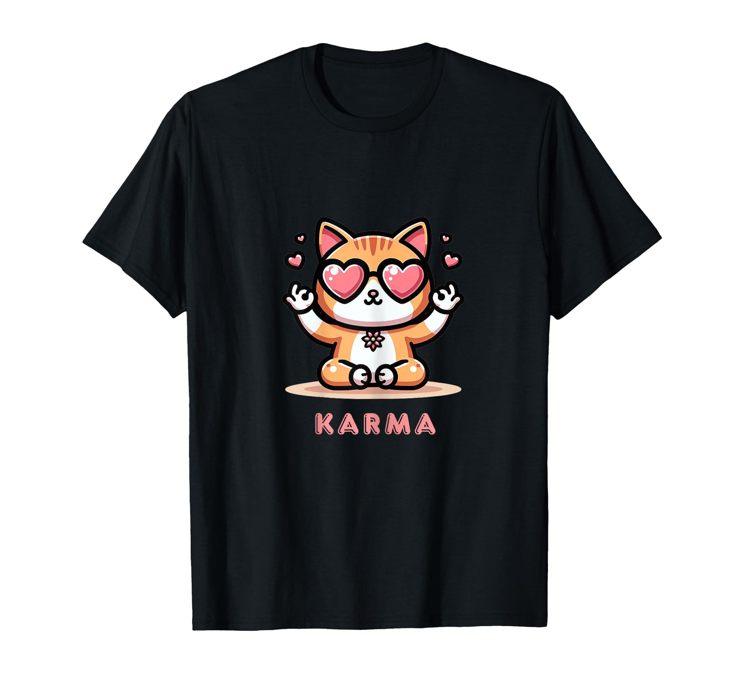 Karma Cat T-Shirt for Women Girls Kids