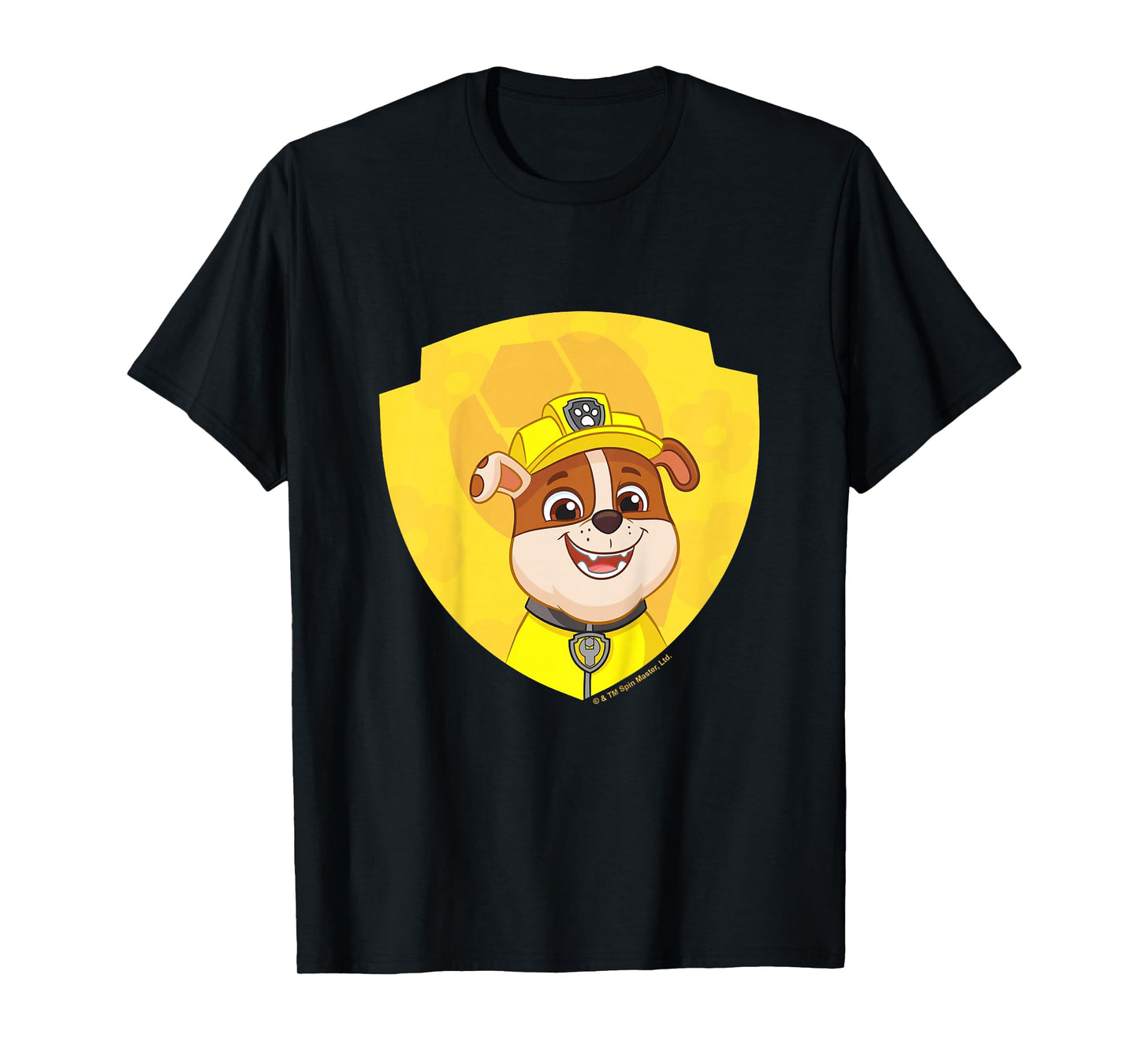 PAW Patrol Rubble Big Chest Shield Emblem T-Shirt