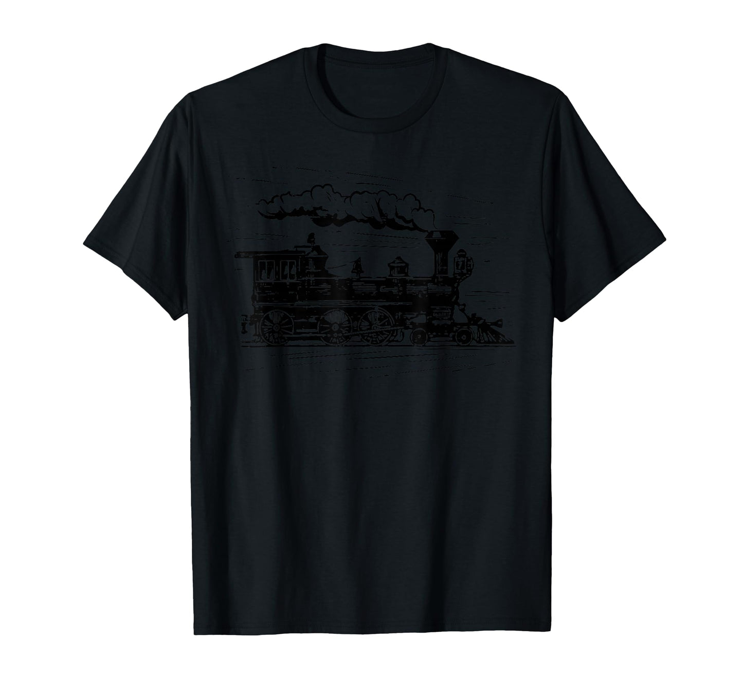 Steam Train Locomotive Engineer Railway Men Women Kids Boys T-Shirt