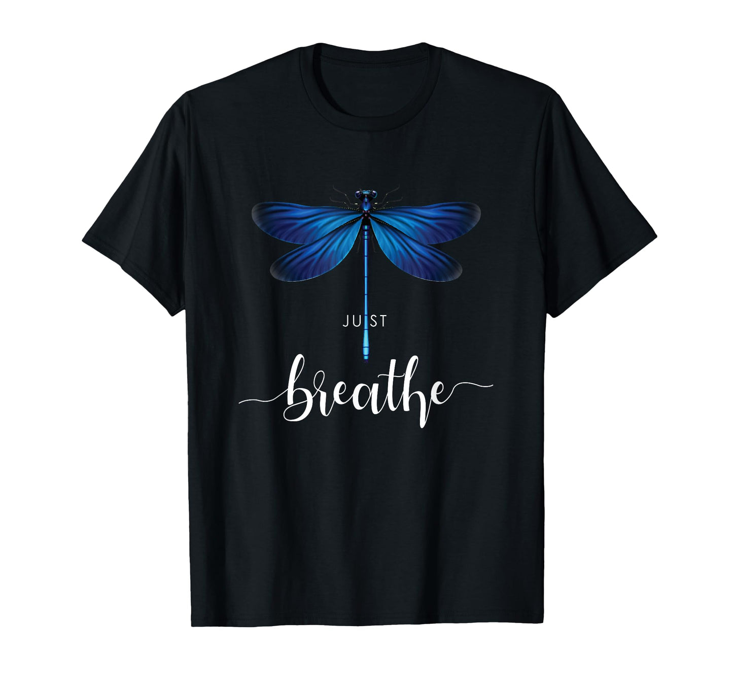 Just Dragonfly Tattoo Motif Summer Breathe Meditation Yoga Cute T-Shirt