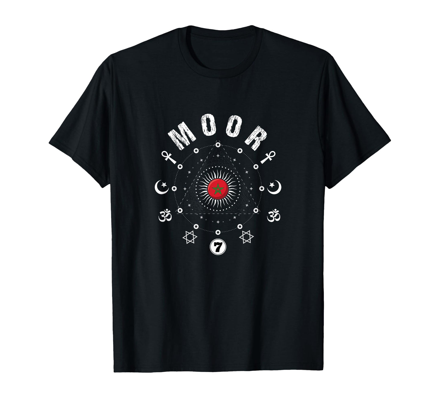 Moor - Supreme Mathematics Allah 7 Science Of The Moors T-Shirt