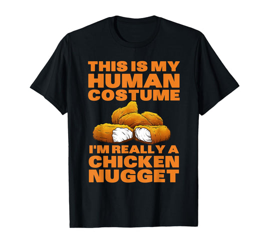 Chicken Nugget Art For Men Women Kids Chicken Nugget Costume T-Shirt