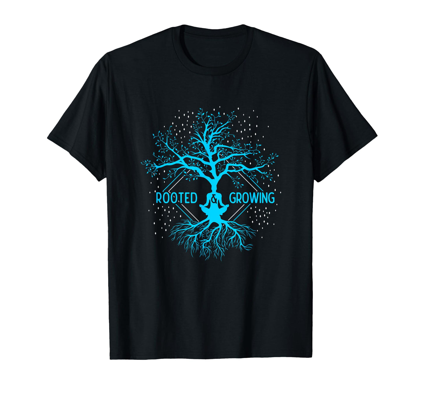 Yoga Rooted & Growing Meditation Tree Of Life Yoga T-Shirt