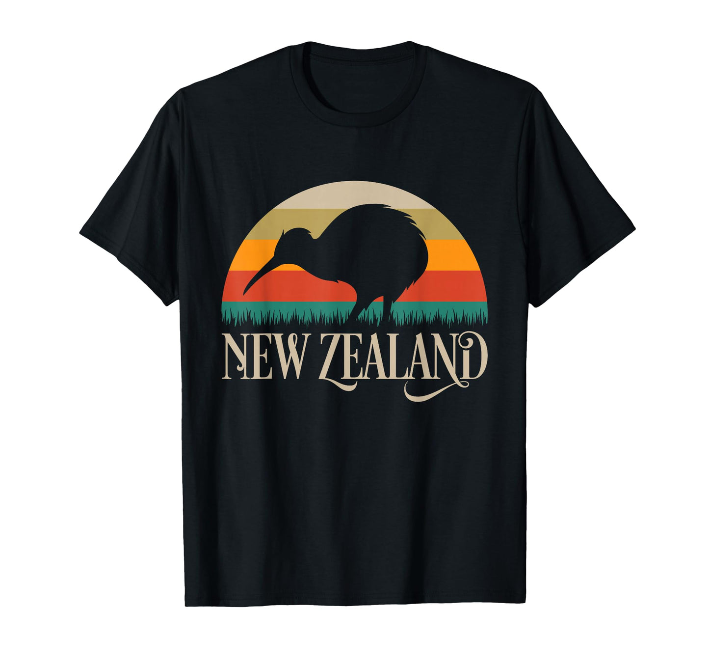 New Zealand Kiwi Vintage Bird NZ Travel Kiwis New Zealander T-Shirt