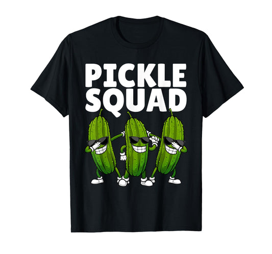 Pickle Squad Art For Men Women Kids Cucumber Pickle Lover T-Shirt