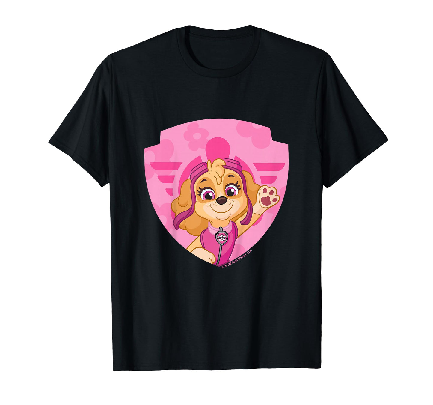PAW Patrol Skye Big Chest Shield Emblem T-Shirt