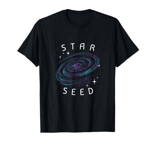 Aesthetic Galaxy Nebula Universe Indigo Starseed T-Shirt