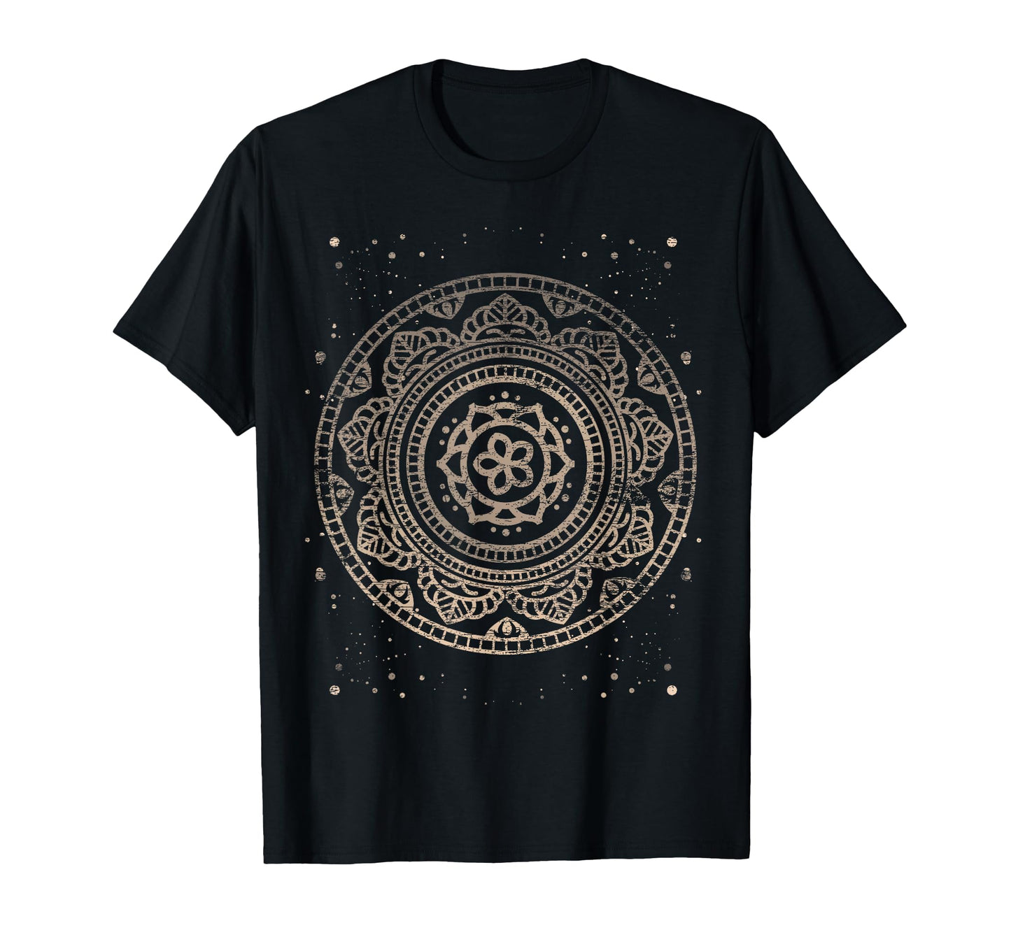 Sacred Fractal Geometry Vintage Mandala T-Shirt