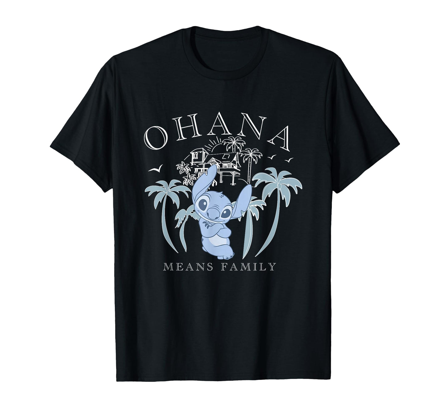 Disney Lilo & Stitch Ohana Means Family Beach T-Shirt