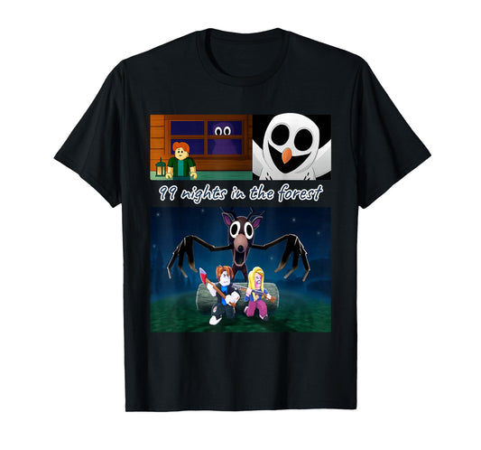 99 Nights in The Forest Birthday Costume for Boys Girls Teen T-Shirt