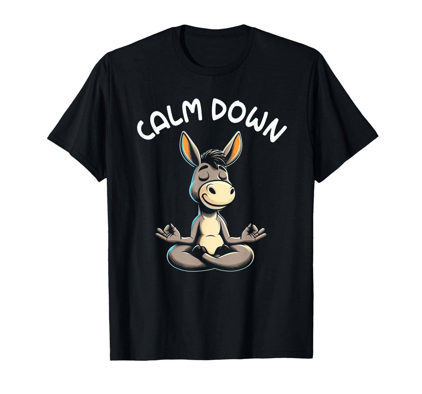 Donkey Calm Down Yoga Meditation T-Shirt