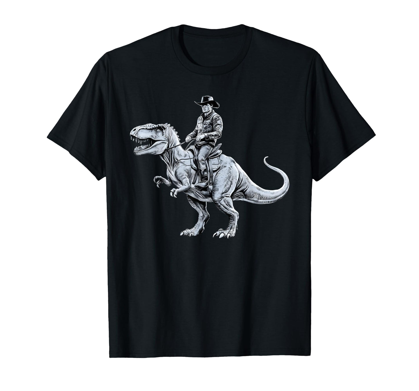 Dinosaur Funny Cowboy Cowgirl Western Country Graphic art T-Shirt