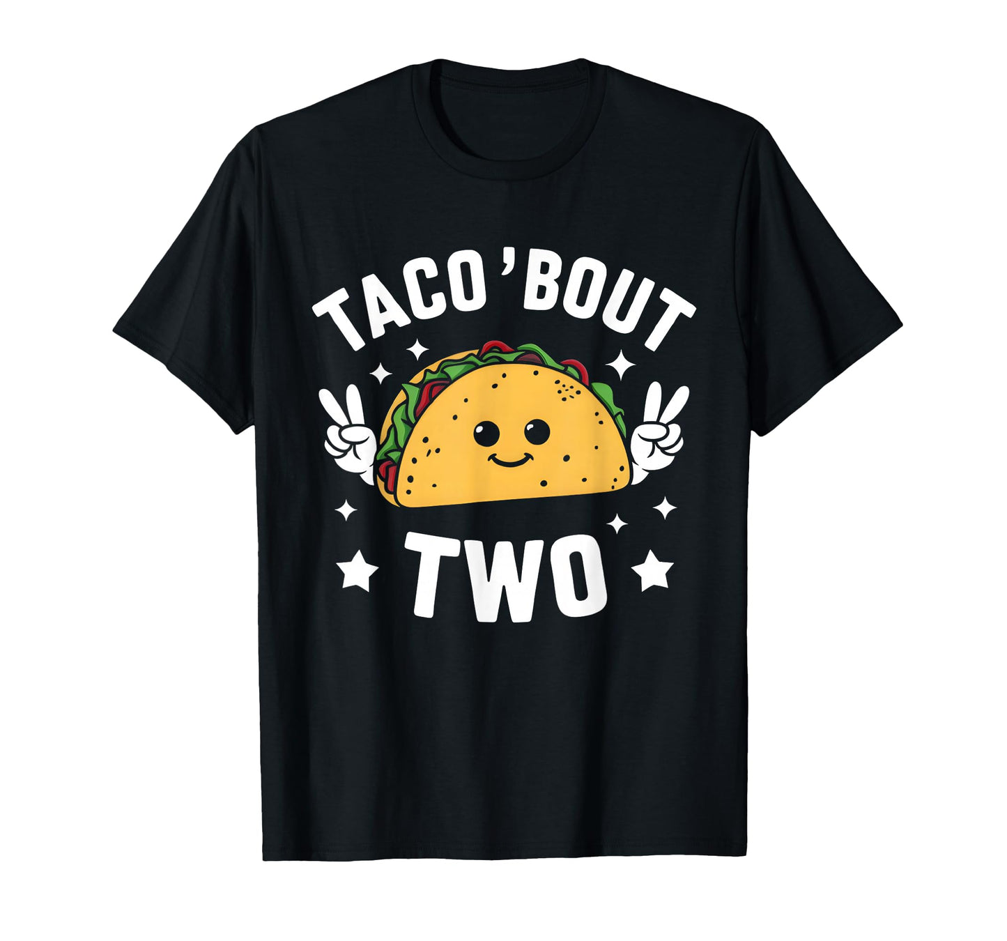 Taco Bout Two Mexican 2 year old Boy Girls Second Birthday T-Shirt
